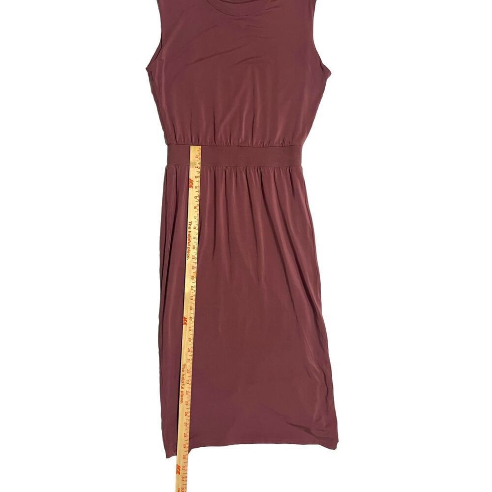 Athleta Santorini Cinch Dress Size Small Mauve Dusty Rose Pink Sleeveless Lined - Picture 9 of 14